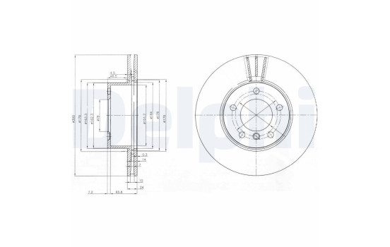 Brake Disc BG3998C Delphi
