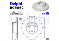 Brake Disc BG3998C Delphi