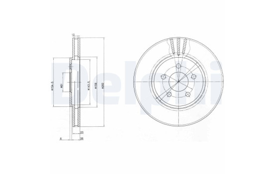 Brake Disc BG4000 Delphi