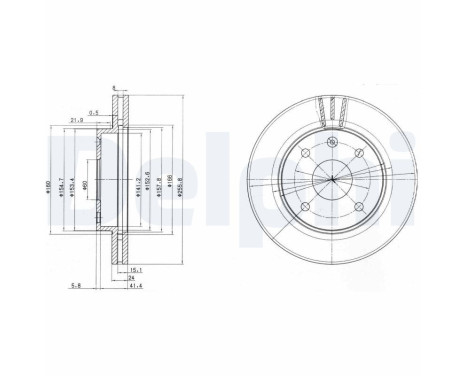 Brake Disc BG4003 Delphi