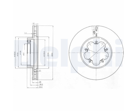 Brake Disc BG4007 Delphi