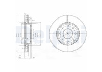 Brake Disc BG4016 Delphi