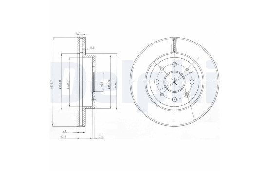 Brake Disc BG4019 Delphi