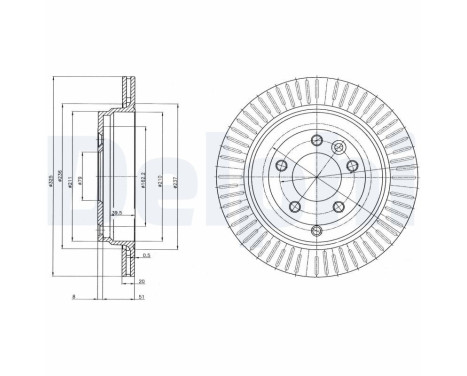 Brake Disc BG4020C Delphi