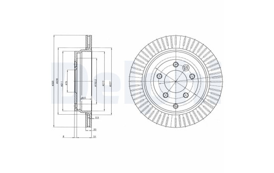 Brake Disc BG4020C Delphi