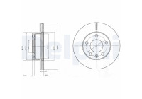 Brake Disc BG4023 Delphi