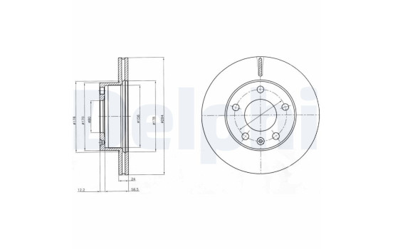 Brake Disc BG4023 Delphi