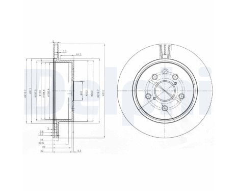 Brake Disc BG4024 Delphi