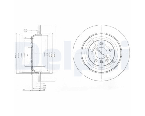 Brake disc BG4031 Delphi