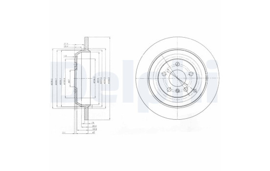 Brake disc BG4031 Delphi