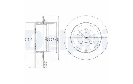 Brake Disc BG4035 Delphi