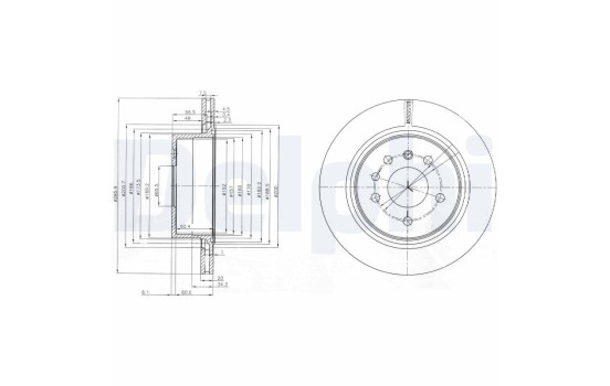Brake Disc BG4043 Delphi
