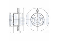Brake disc BG4059 Delphi