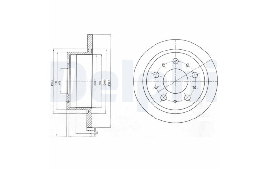 Brake Disc BG4062 Delphi