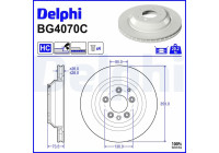 Brake disc BG4070C Delphi