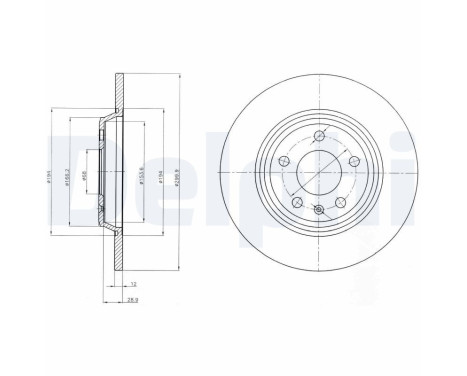 Brake Disc BG4081C Delphi