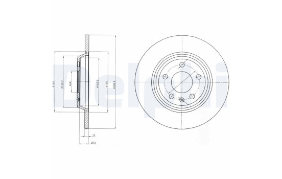 Brake Disc BG4081C Delphi