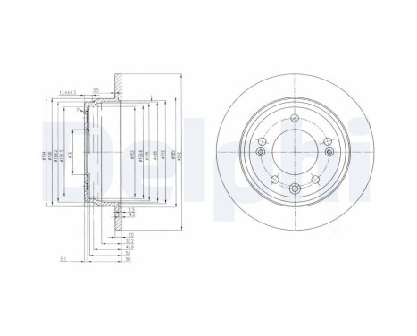 Brake Disc BG4082C Delphi