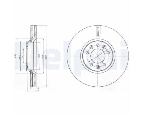 Brake Disc BG4083C Delphi