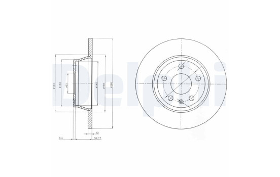 Brake Disc BG4089 Delphi