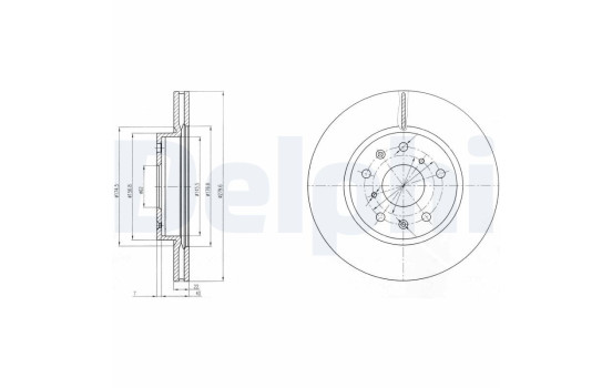 Brake Disc BG4093C Delphi