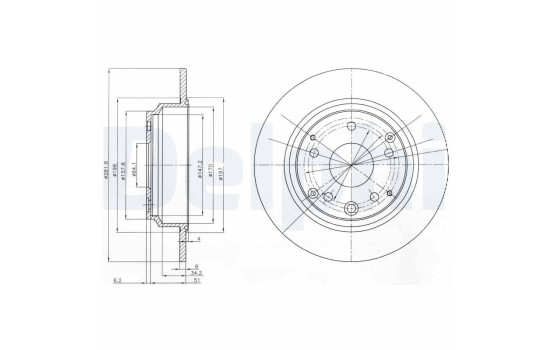 Brake Disc BG4095 Delphi