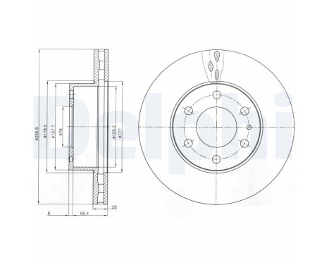 Brake Disc BG4100 Delphi