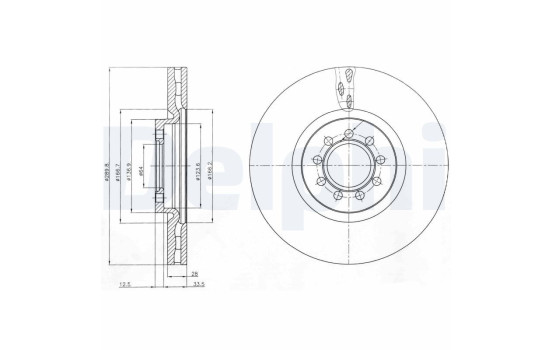 Brake Disc BG4101 Delphi