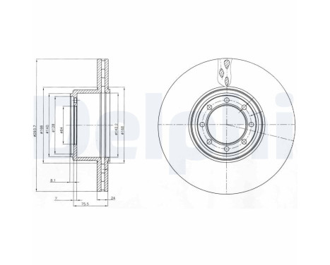 Brake Disc BG4102 Delphi