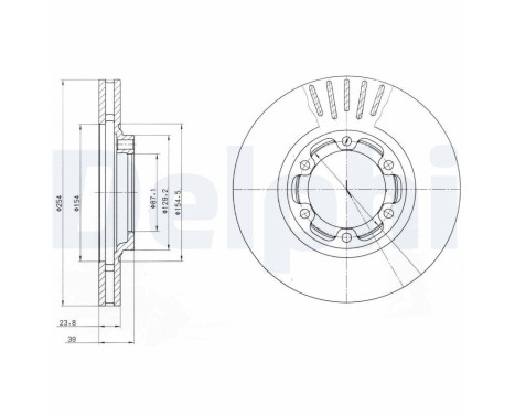 Brake Disc BG4106 Delphi