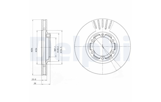 Brake Disc BG4106 Delphi