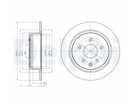 Brake Disc BG4108C Delphi