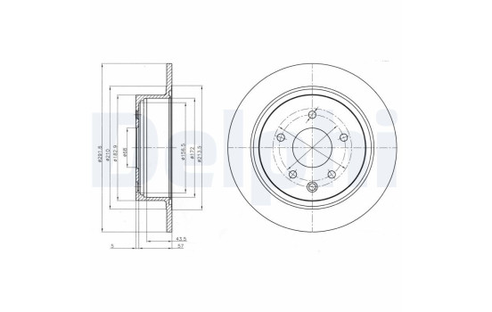 Brake Disc BG4108C Delphi