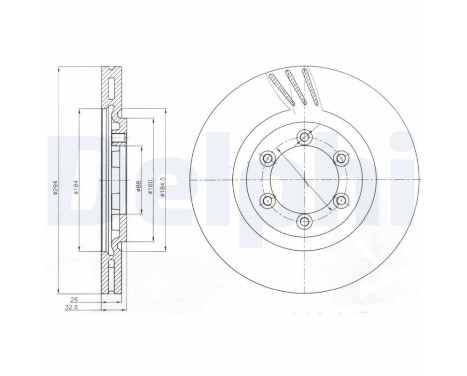 Brake Disc BG4112 Delphi