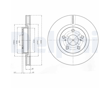 Brake Disc BG4114C Delphi