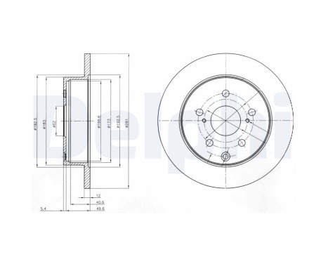 Brake Disc BG4115 Delphi