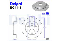 Brake Disc BG4115 Delphi