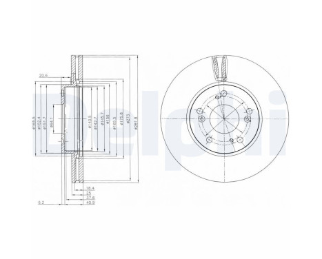 Brake Disc BG4119 Delphi