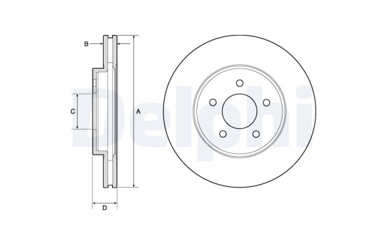 Brake Disc BG4120 Delphi