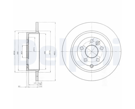 Brake Disc BG4124C Delphi