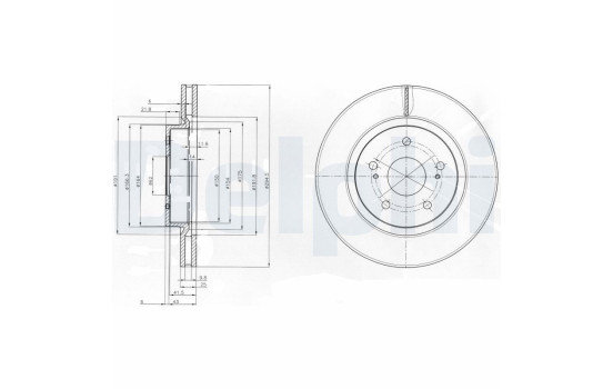 Brake Disc BG4131 Delphi