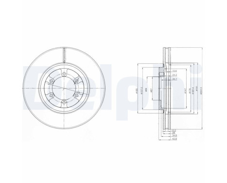 Brake Disc BG4133 Delphi