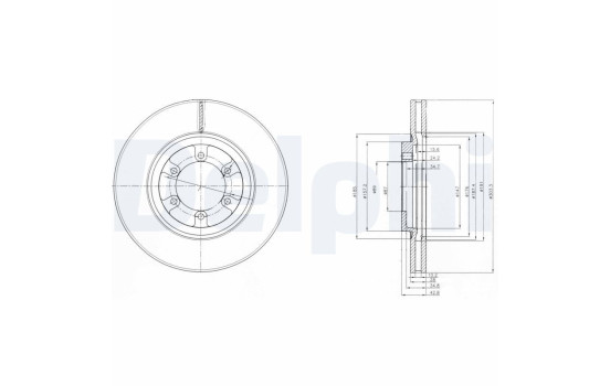 Brake Disc BG4133 Delphi