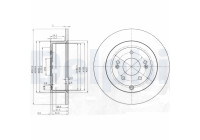 Brake Disc BG4136 Delphi