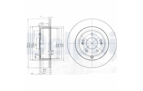 Brake Disc BG4136 Delphi