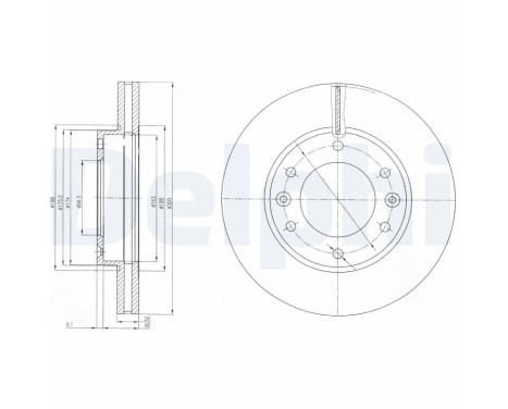 Brake Disc BG4137 Delphi