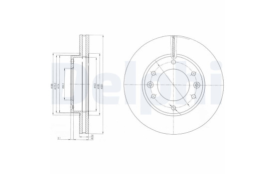 Brake Disc BG4137 Delphi