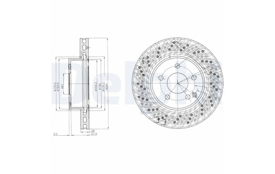 Brake Disc BG4142C Delphi
