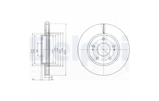 Brake Disc BG4147 Delphi