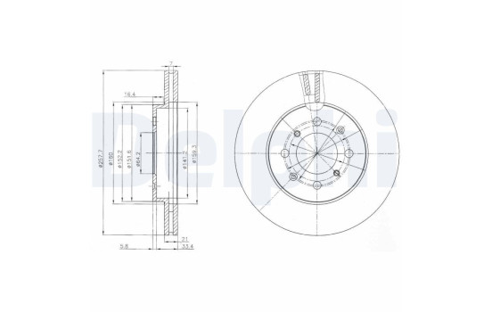 Brake Disc BG4148C Delphi